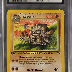 Pokemon Graveler Card with Vibrant Colors